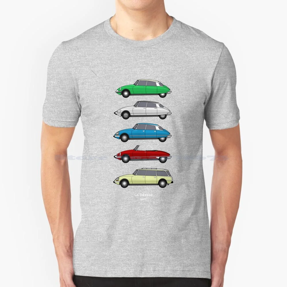 Cit Roen Classic Ds Collection T Shirt 100% Cotone Tee Citron Cars Deesse Citron Ds Ds19 Ds Pallas Ds23 Ds Deapotable Ds Break