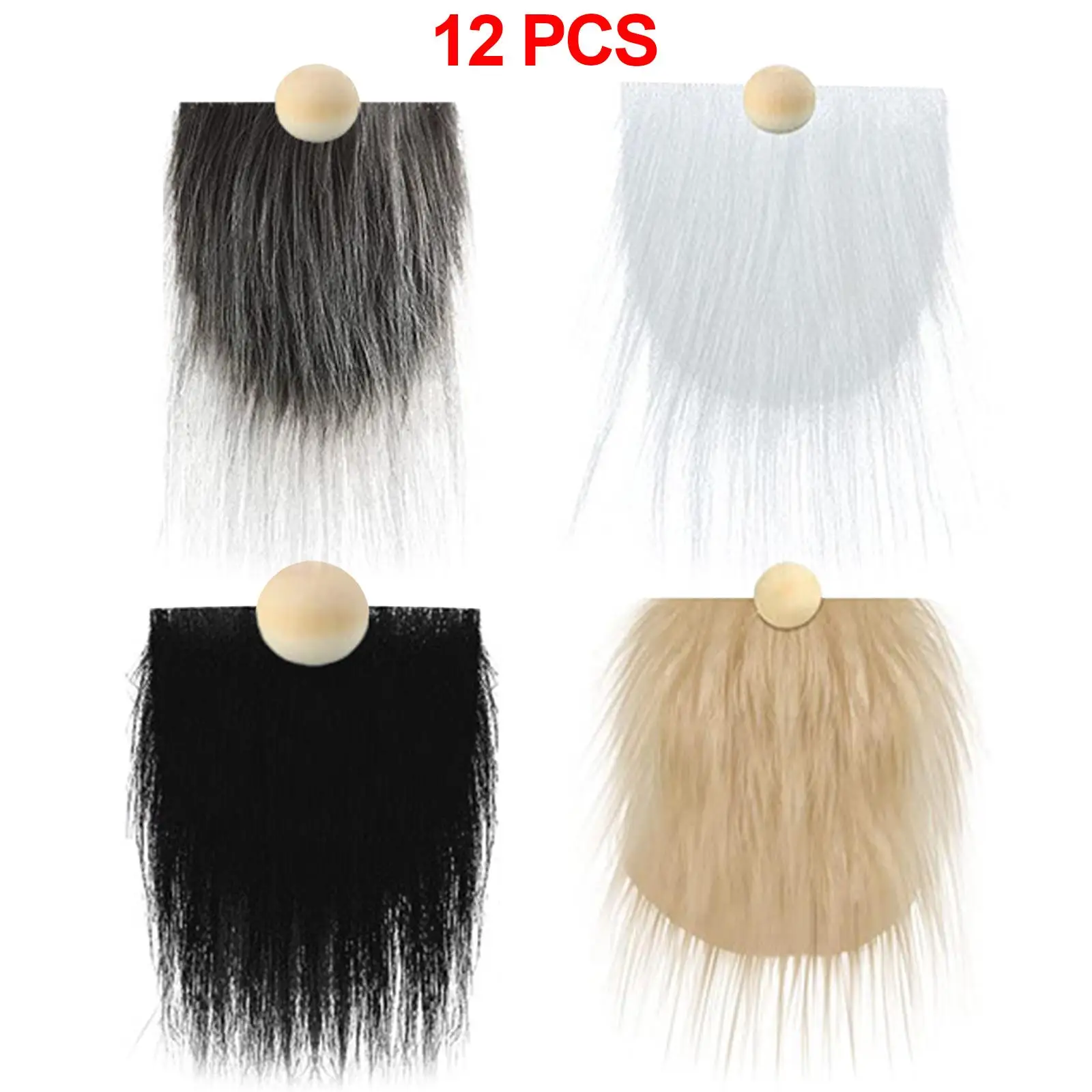 Pre-Cut Gnome Beard Unfinished Wooden Balls Holiday DIY Crafts Supplies 12x christmas decorations