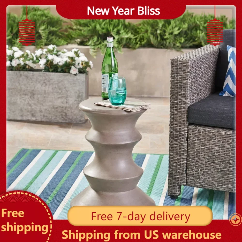 

Outdoor 22" Light-Weight Concrete Side Table Camping Supplies Picnic Desk Dining Tables Chair Pliante Tourist Furniture