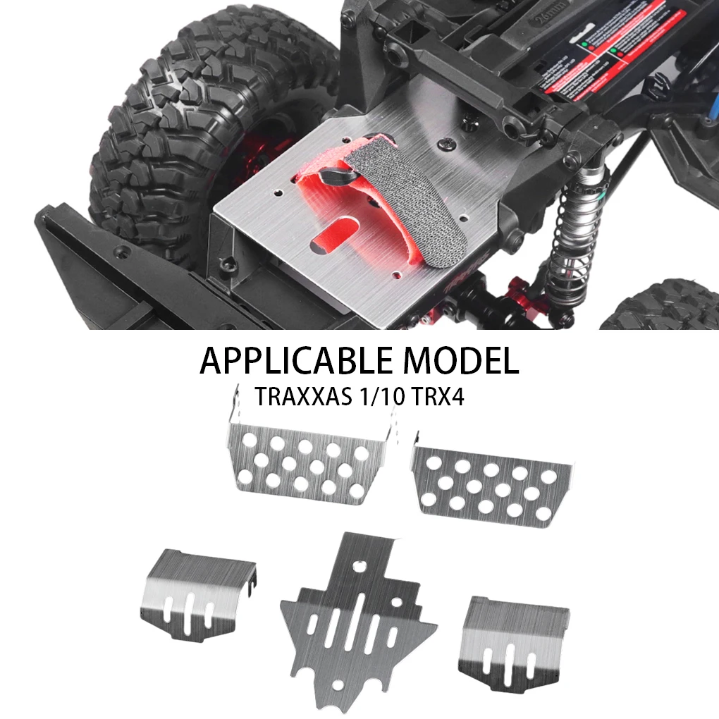

1/10 Aluminum Alloy Effectively Protect Armor For Traxxas Trx4 RC Car Part RC Car Accessories Replacement Parts Silver