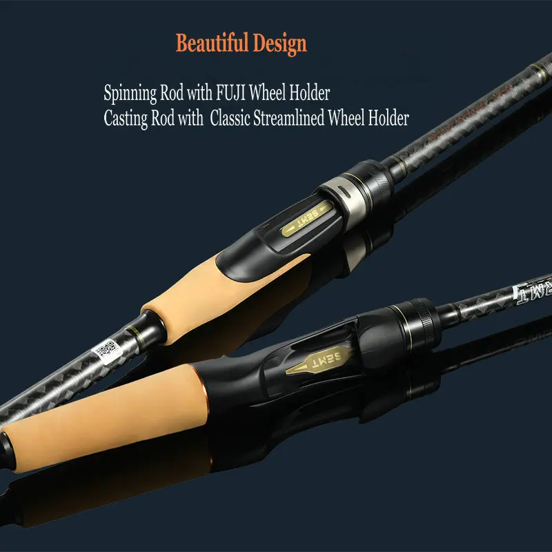 2023 YUQIAO Universal Fishing Rod Long Casting Carbon Fuji A Top Spinning  Casting Rod 198cm-259cm Bass General Fishing Rod