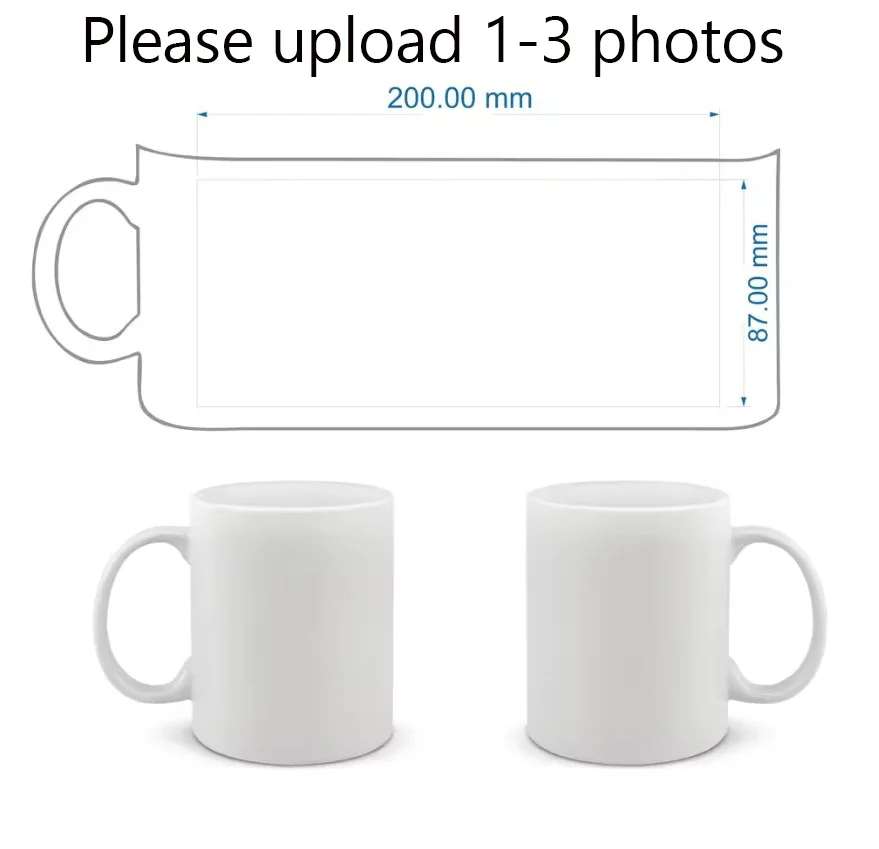 Custom Ceramic Mug Coffee Cup Print Photo Text Couple Family Outdoor Personalized Coffee Milk Cup Creative Gift Lovely Gift