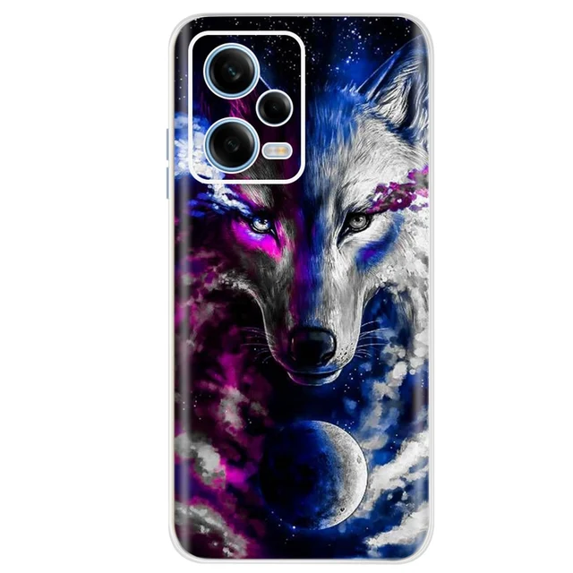 Funda para Xiaomi Redmi Note 12 Pro Plus, fundas de teléfono con estampado  de lobo de dibujos animados para Redmi Note 12 Pro 12Pro Plus 5G Etui, 2022  - AliExpress