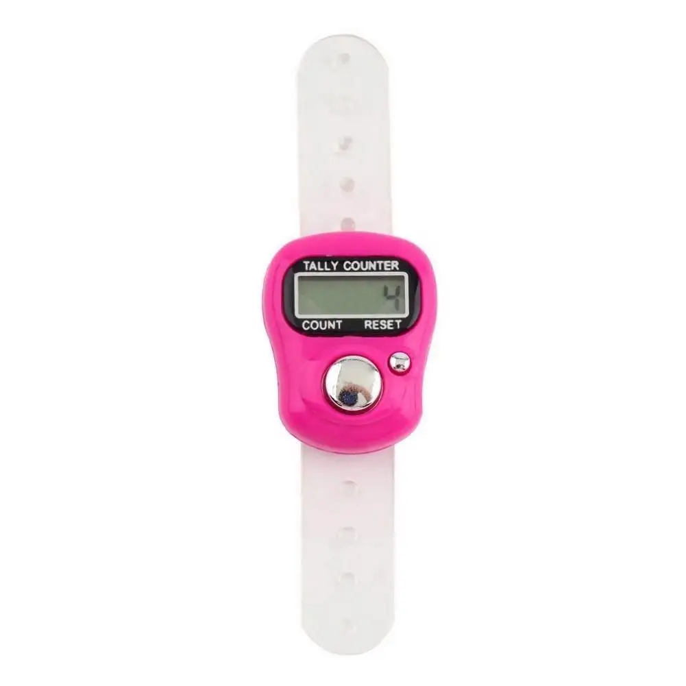 1/3 stücke Mini Elektronische Finger Zähler Hand Tally Clicker Zähler Ring Digitale Zähler Stricken Reihe Zähler (Gelegentliche Farbe) – Detail 6
