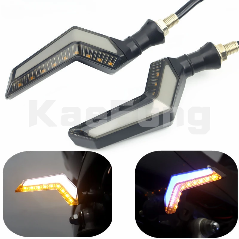 

Motorcycle LED Turn Signals Lights Water Horizon Scooter 12V Off-road Vehicle Direction Indicator Brake Lamp Automotive Lighting