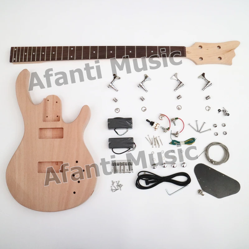 Elektrische Gitaar Diy Unfinished Kits 4 Snaren Basgitaar Diy