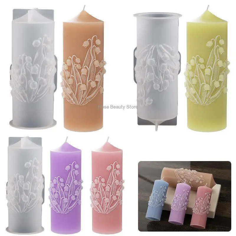 Lily Of The Valley Candle Silicone Mold For Handmade Chocolate Decoration  Gypsum Aromatherapy Soap Resin Candle Silicone Mould - Candle Molds -  AliExpress