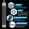 Adjustable Weighted Jump Rope for Adults, 3M Long Speed Rope with Detachable Weights & Aluminum Handle for Boxing Fitness 4