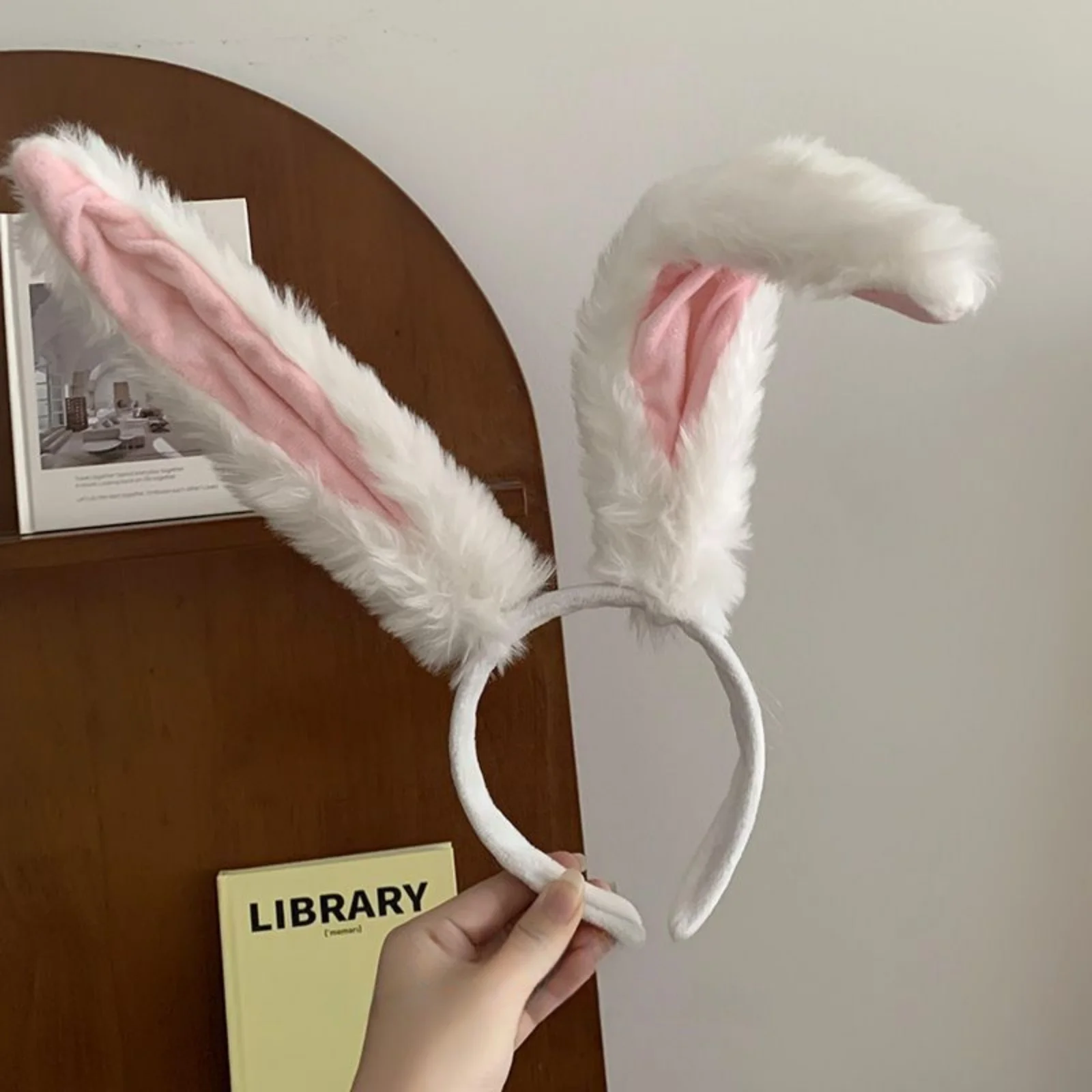 1-teiliges Weihnachtskaninchen-Stirnband mit langem Ohr für Frauen: Cosplay Bunny Girl, süßes und lustiges Stirnband-Zubehör – Detail 2