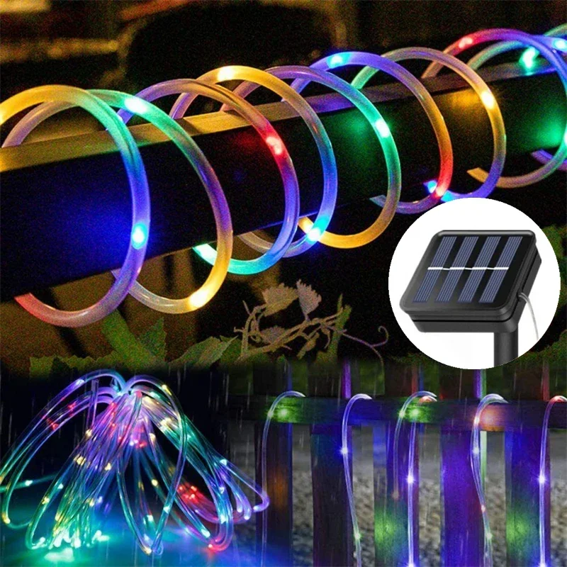 Solar-Powered Outdoor Waterproof Twinkle Fairy Lights