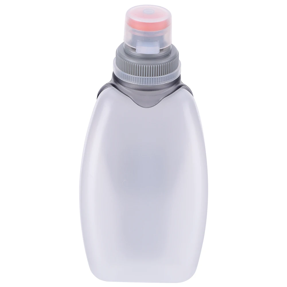 250ml Sports Water Bottle with Clip & Dustproof Lid Squeeze Water Bottle Leakproof Arc for Camping Cycling Marathon