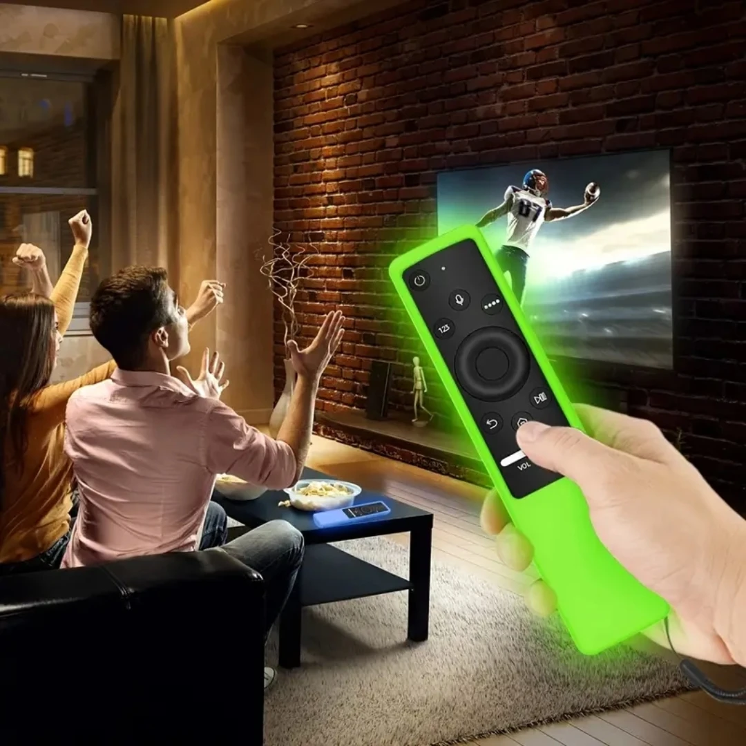 Silicone Shockproof Protective Cover Case for Samsung BN59 Series Smart TV Remote Control-Anti Slip & Shockproof Cover for 4K