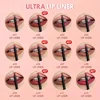 12PCS/Set Matte Lipliner Pencil Sexy Red Contour Tint Lipstick Lasting Non-stick Cup Moisturising Lips Makeup Cosmetic 6