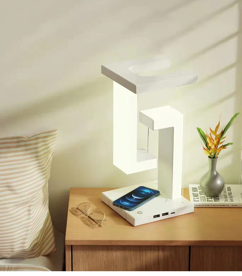 Description Picture 2 of itemWireless Charging LED Desk Lamp Mobile Phone Wireless Charging Bedroom Bedside Night Lights Home Decoratio Bedroomn Table Lamps