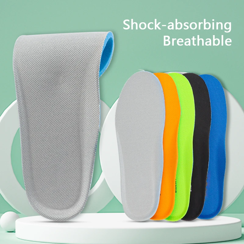 men and women soft and comfortable ventilate Elastic insoles non-slip damping sport insoles sneakers Shoe accessories