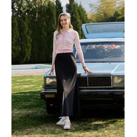 Cardigan en tricot rayé pour femme AP SS26, col rabattu, vêtements élégants 3