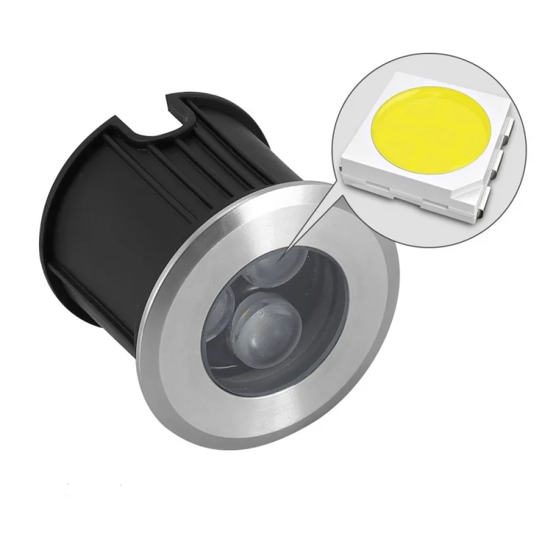 Description Picture 6 of item1W3W Outdoor Garden Deck Pathway Landscape Underground Lamp IP68 Waterproof Underwater light Pool Fountain Stainless steel