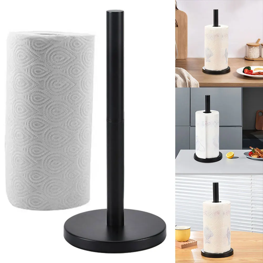 Description Picture 6 of itemStainless Steel Paper Towel Holder Free Standing Paper Roll Holder Stand Paper Towel Holder for Kitchen Bathroom Countertop