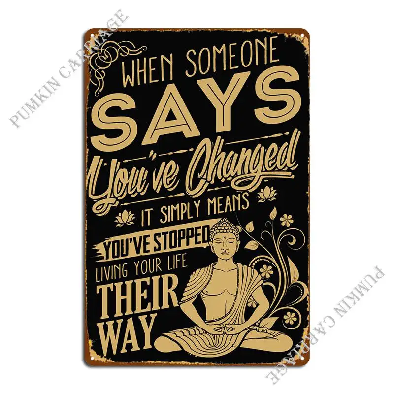 

Вдохновляющая буддистская цитата, металлический плакат, фотоальбом, знак, плакат