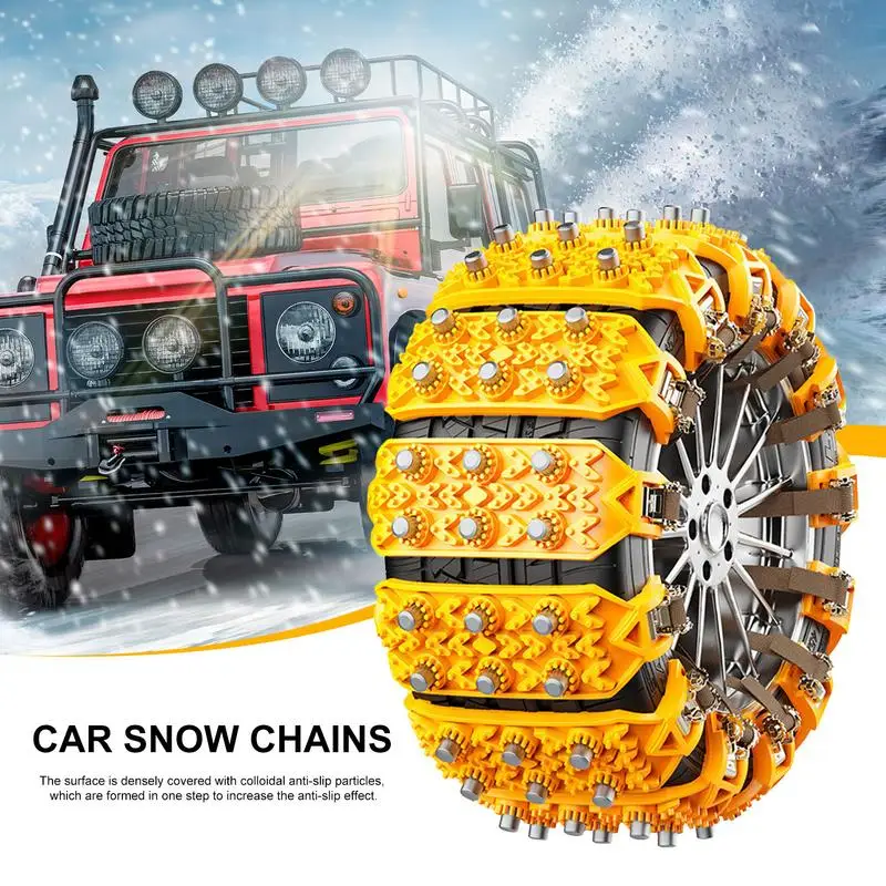 

Security Chain Traction Tire Chains Anti Snow Chains Car Winter Mud Tyre Wheels Thick Anti-Skid Belt Easy Installation For SUV