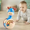 Sliding deer tumbler baby sooth puzzle early education 0-3 years old infants learn crawling children toys wholesale 3