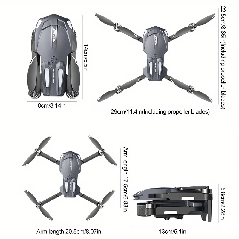 Drone D11 en action dans le ciel, capturant des images avec sa caméra HD 4K et WiFi, quadricoptère RC