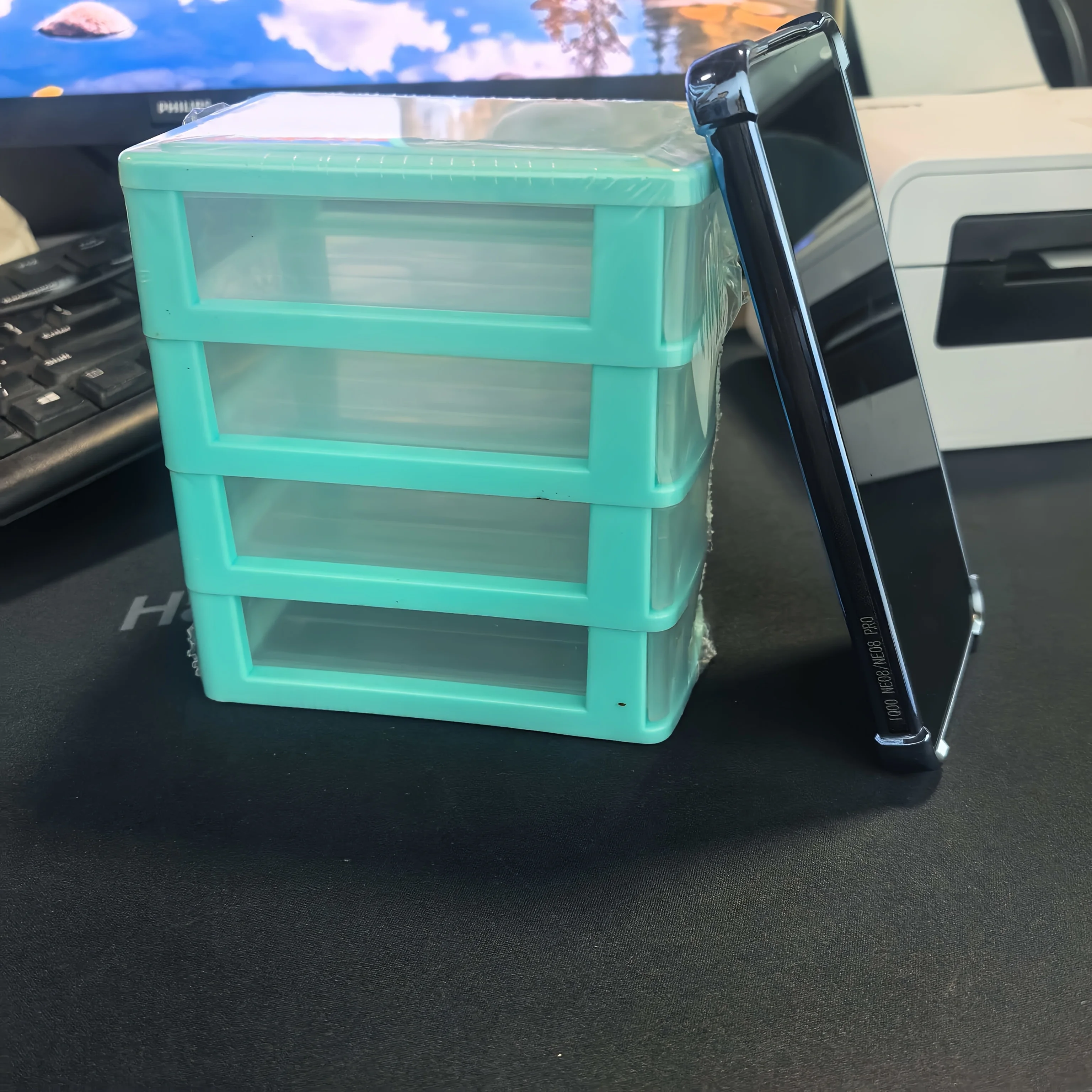 4-layer Multi-functional Storage Box with Drawers, Plastic Wardrobe Organizer and Locker, Desktop Cosmetic Storage Box, 2