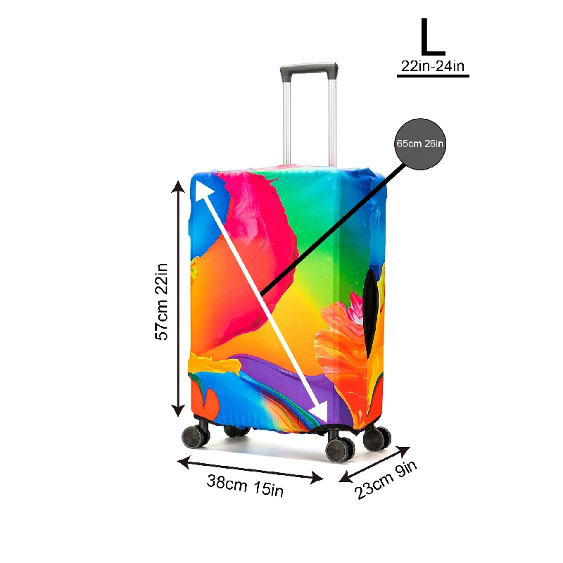 Luggage Cover Stretch Fabric Suitcase Protector Baggage Dust Case Cover 18-32 Inch Suitcase Case Travel Organizer