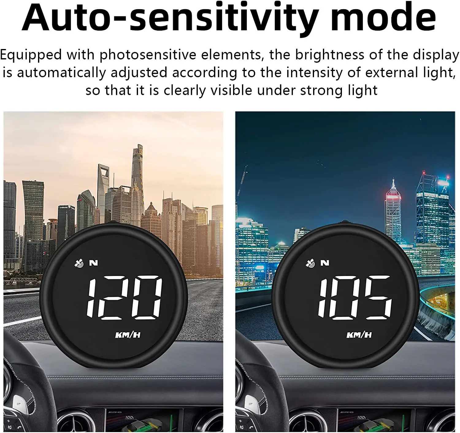  HUD  ÷ GPS KM/H MPH ӵ,   ý,   