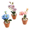 1pc Dollhouse Miniature Mini Flower Potted For Green Doll House Furniture Home Decor Simulation Plants 4