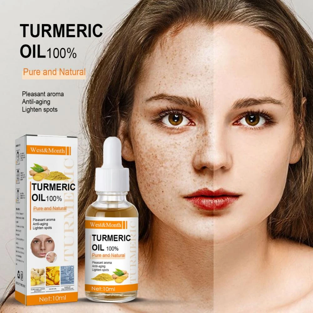 West Month Turmeric Essential Oil Facial Skin Spot Purifying Serum Dark
