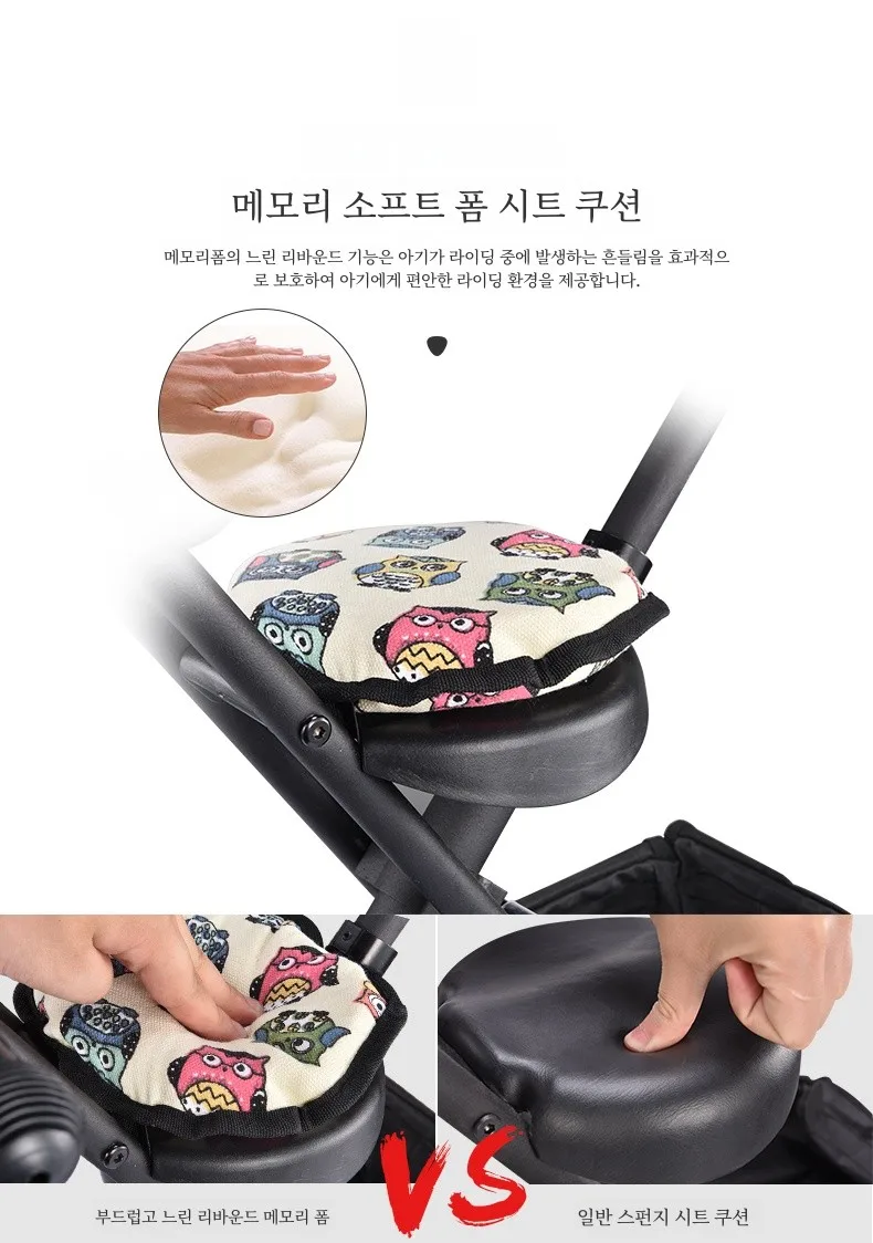 미고 QBOX 수하물 캐리어  놀이 액세서리 두꺼운 스폰지 메모리폼 손 카트 시트 어린이용 슬라이딩 장난감
