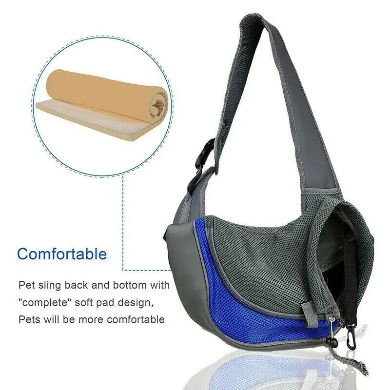 Pet Carrier Bag Pet Carrying Bag Pet Backpack Puppy Carrier Mesh Oxford Single Dog Shoulder Bag