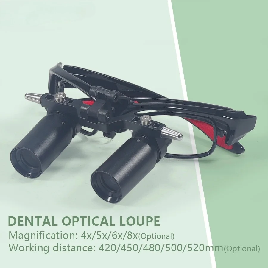 Leichte Dentallupenbrille für Chirurgische Eingriffe, Professionelle Medizinische Vergrößerungsbrille für Oraloperationen 4x/5x/6x/8x