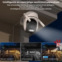 WONSDAR 2 pièces caméra PTZ caméra IP extérieure Surveillance vidéo WiFi caméra Protection de sécurité à domicile détection de mouvement alarme iCsee 3