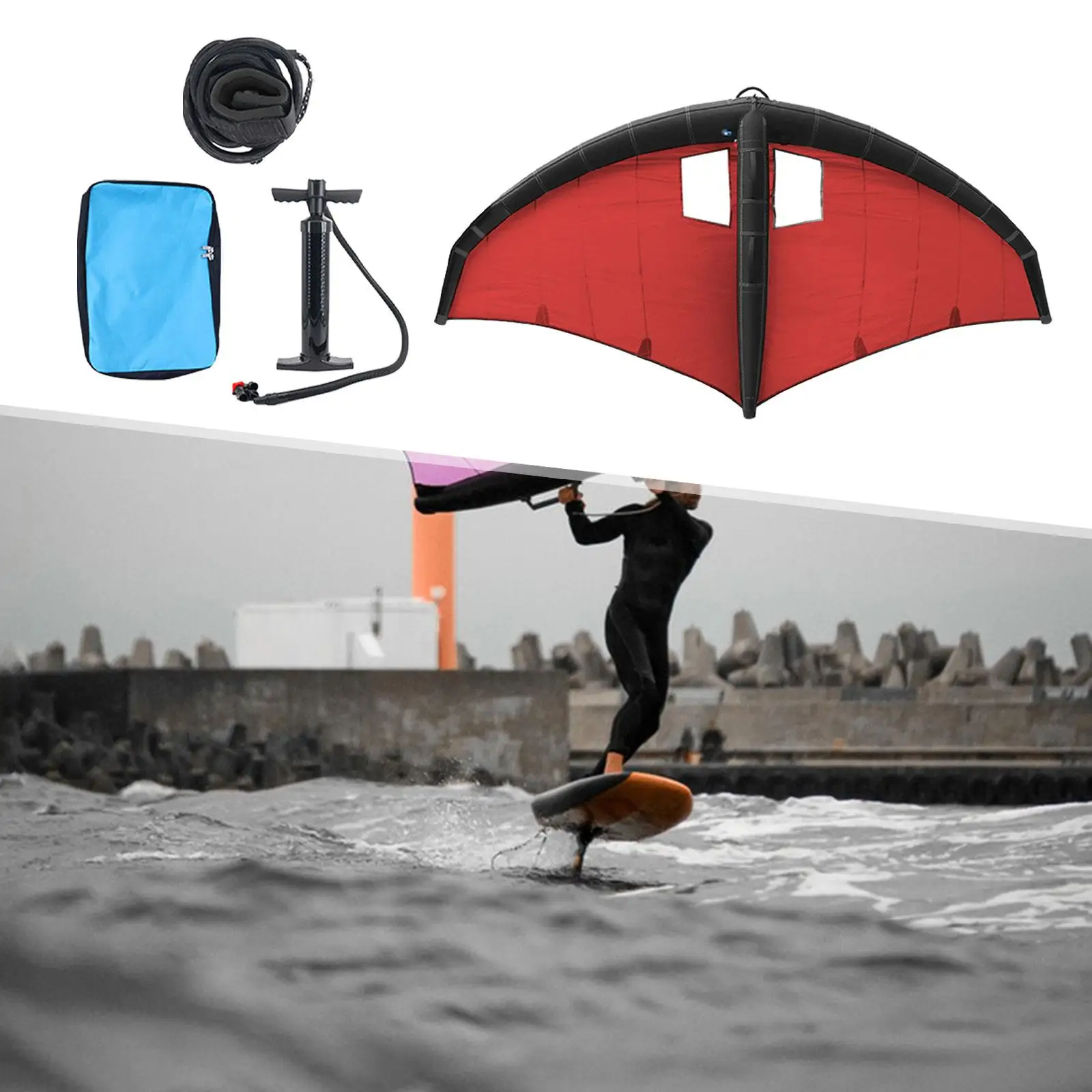 Inflatable Surfing Wing Windsurfing Sail for Water Sports Water Surfing