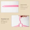 5 Pcs Pack Hangers Plastic Hanger Wide Shoulder Slots Retractable Hangers Lightweight and Durable Space-saving Hangers 3