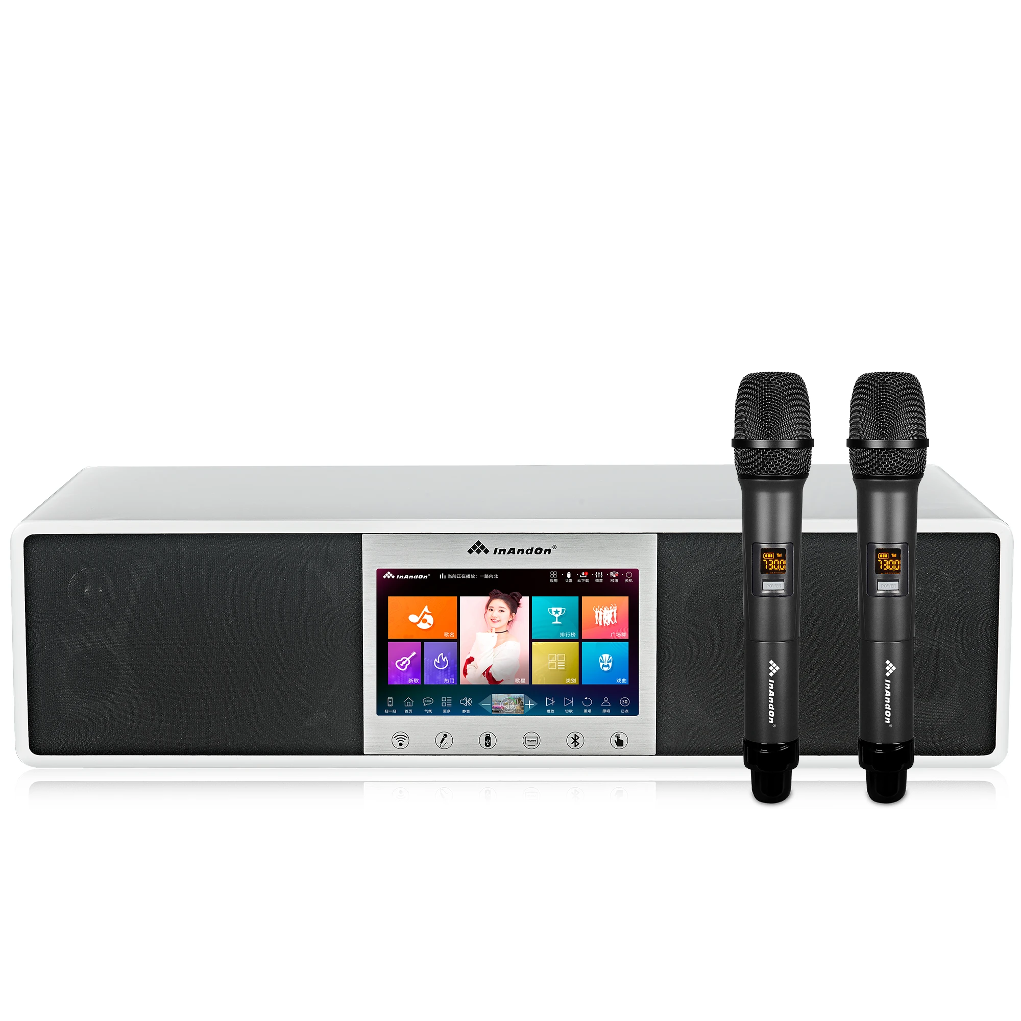 Ture ALL IN ONE System New Design Karaoke Player Sondbar Karaoke System Portable 6IN1 Machine