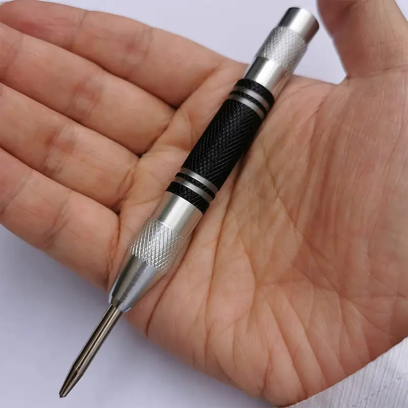 Automatic Centre Punch General Woodworking Metal Drill Adjustable Spring Loaded Automatic Punch Hand Tools for Metal Wood Glass image 5