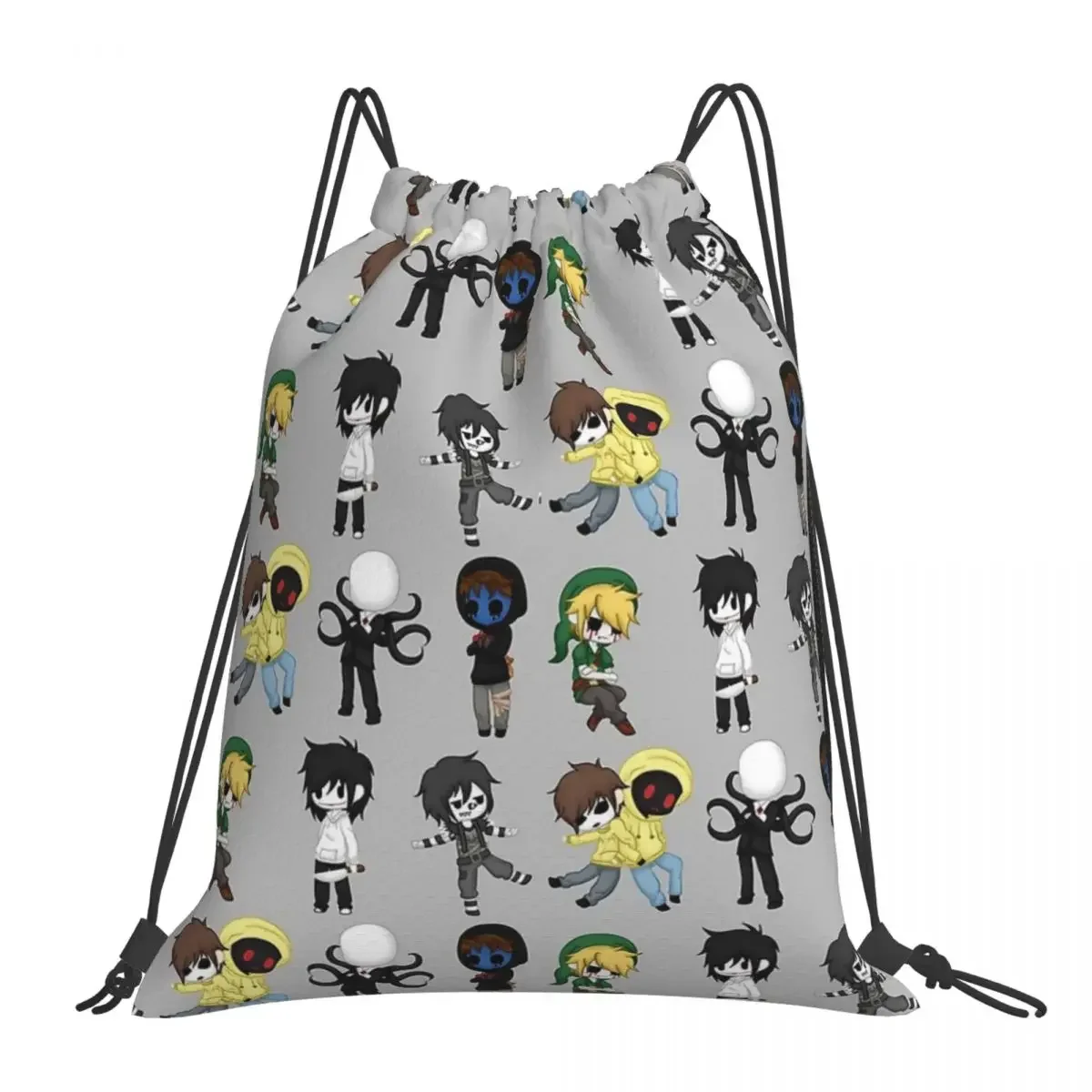 

Cutiepasta Backpacks Casual Portable Drawstring Bags Drawstring Bundle Pocket Sundries Bag BookBag For Travel School