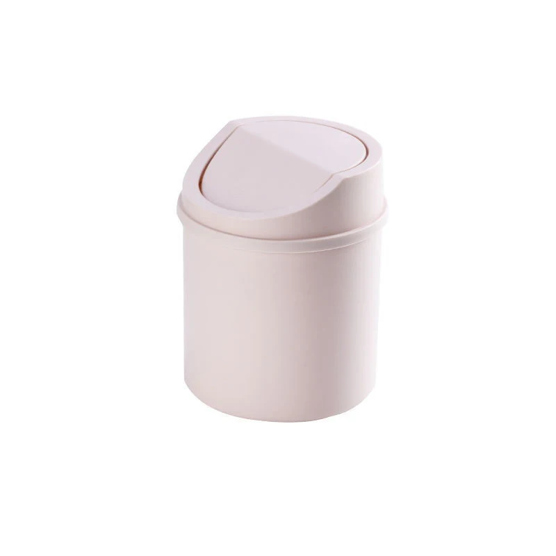Compact Universal Waste Bin with Lid - Desktop and Office Organizer