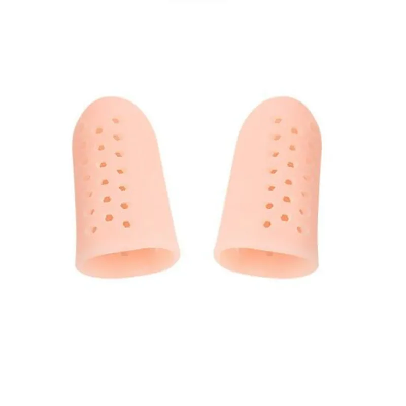 

2pieces=1pair Finger Foot Care Toe Tube Protector Silicone Gel Bunion Corrector Separator Stretchers Corns Blisters Pain Relief