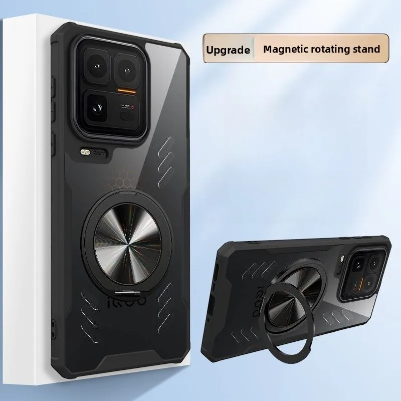 Luxury Magnetic Rotating Stand Case with Cooling and Anti-Fingerprint Features
