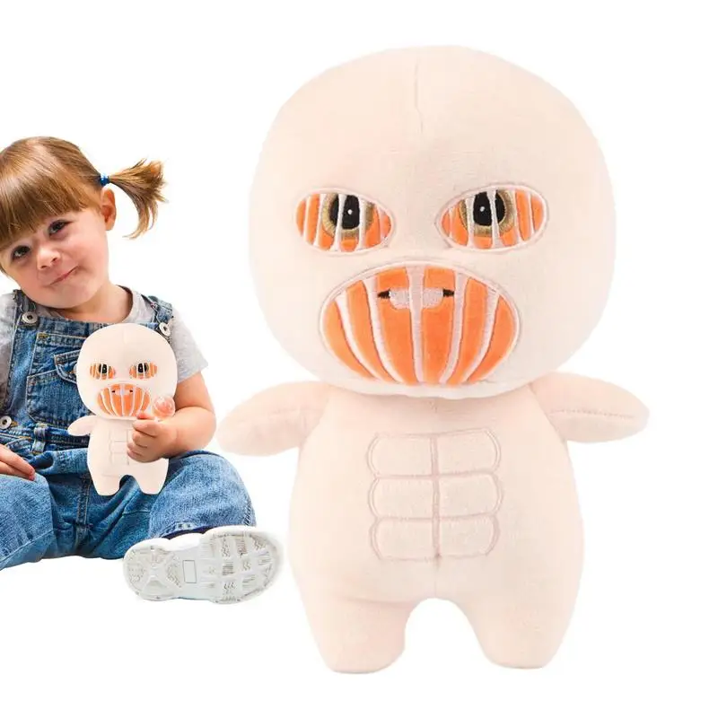 

Soft Stuffed Anime Plushies Pillow Kids Toys 25cm Cute Cartoon Plush Titan Doll Featuring With Horror Face Children