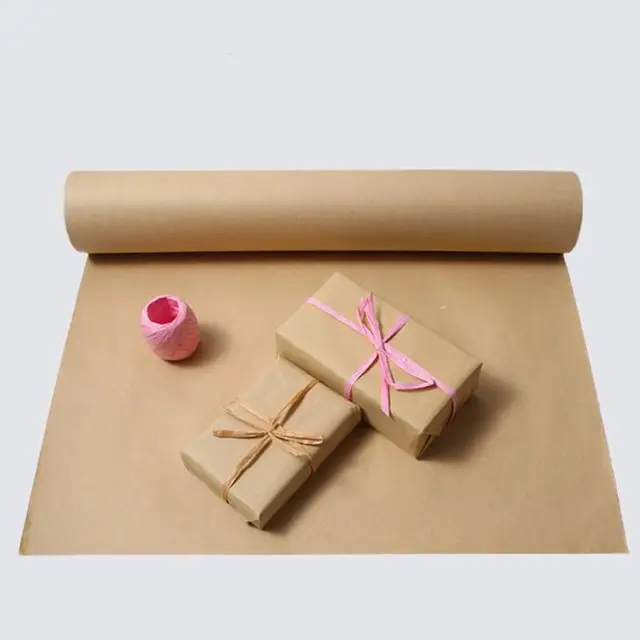 10/20/30m Brown Kraft Paper Roll for Wedding Birthday Party Gift Wrapping  Craft Paper Roll Poster Paper Drawing Paper Home Decor - AliExpress