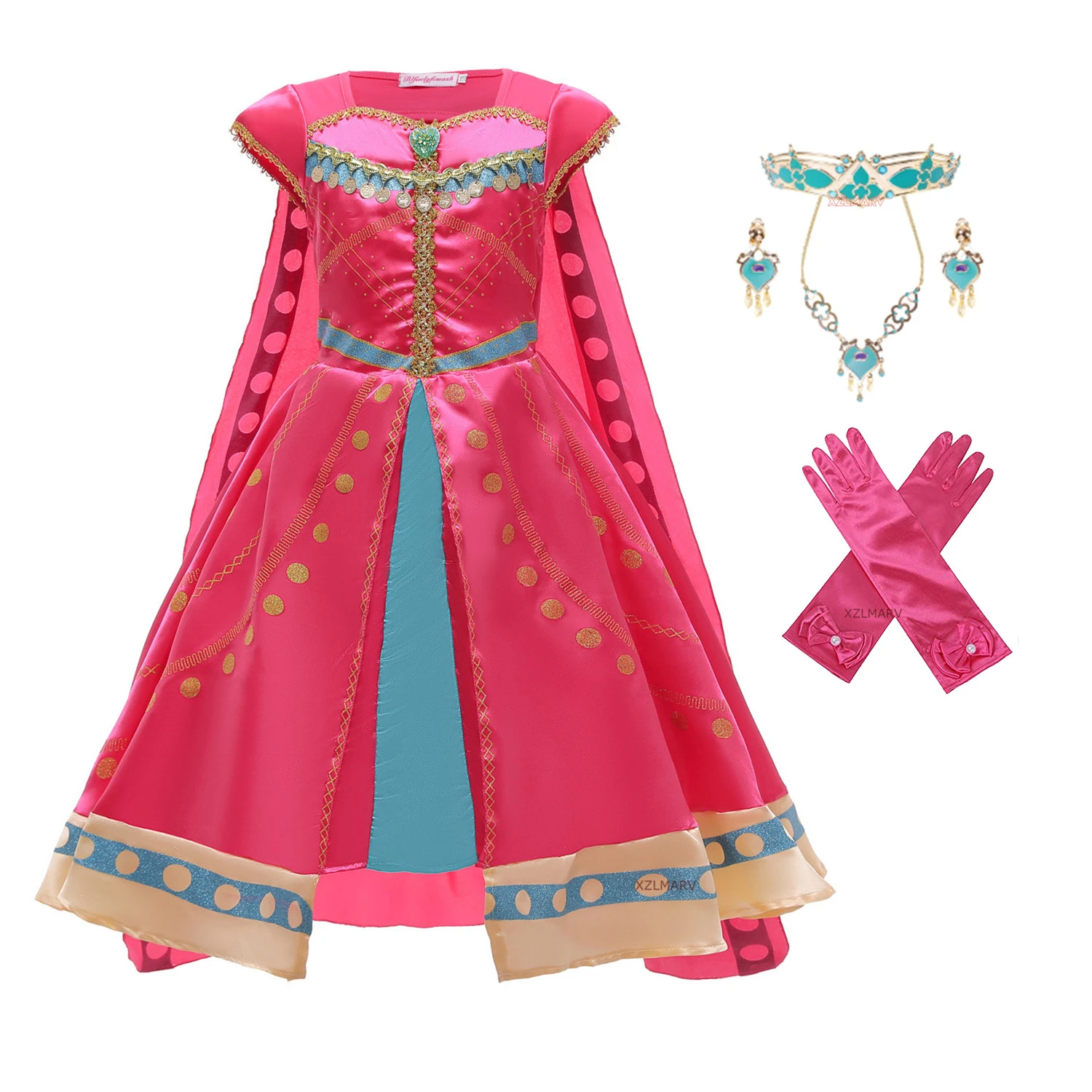 出荷 Jasmine Princess Costume Of Girls Aladdin The Magic Lamp Christmas