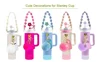 12PCS Accessories for Stanley Cup 30oz 40oz Tumbler Water Bottle Handle Strap Straw Toppers Keychain Charms Silicone Cup Boot 2