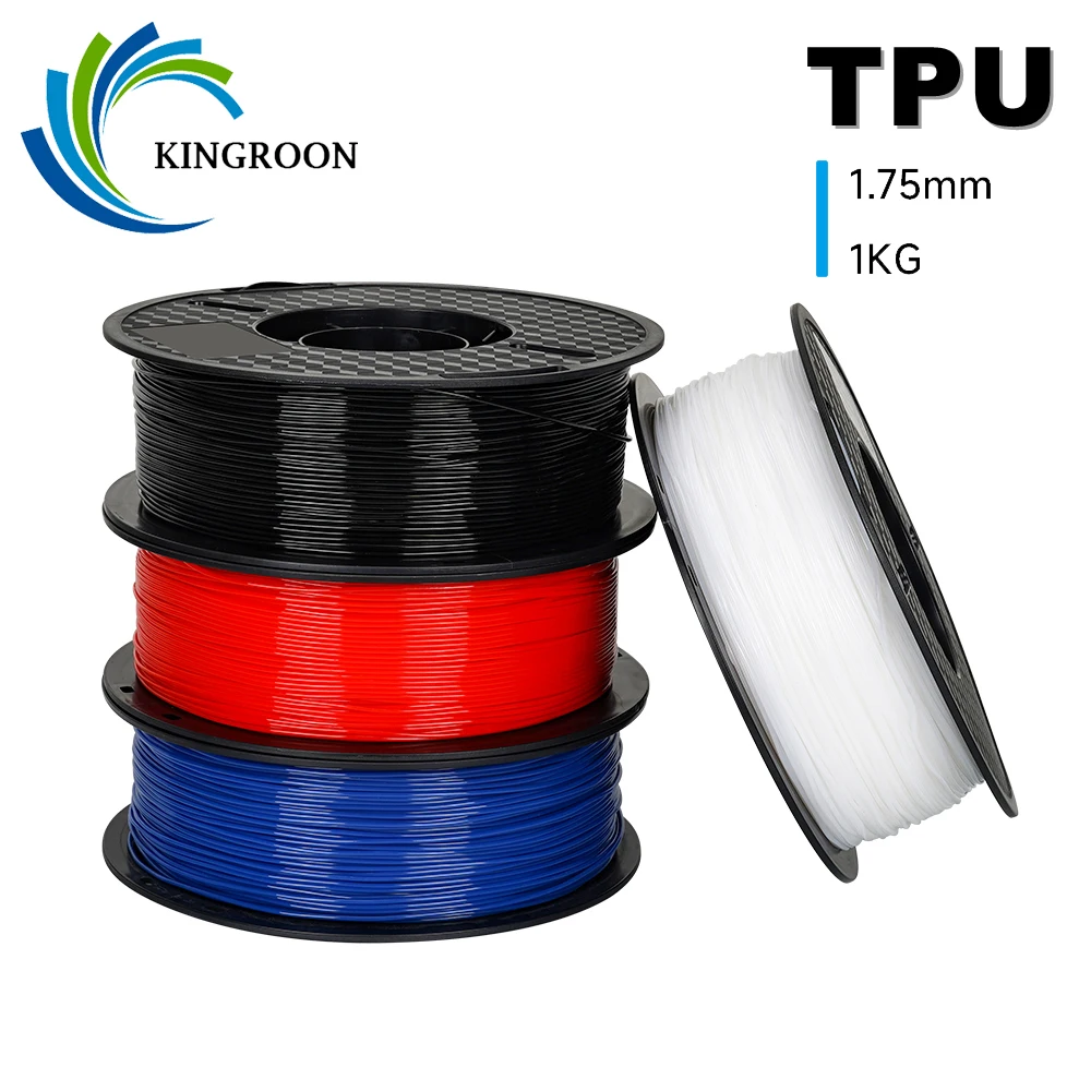 OVERTURE TPU Filament 1.75mm Flexible TPU Roll, 95A Soft 3D Printer Filament, 1kg Spool (2.2 lbs), Dimensional Accuracy /- 0.02 mm(Purple