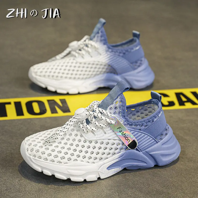 Children's Summer Single Mesh Breathable Sneaker Boys Girls Fashion Casual Shoes Outdoor Running Footwear