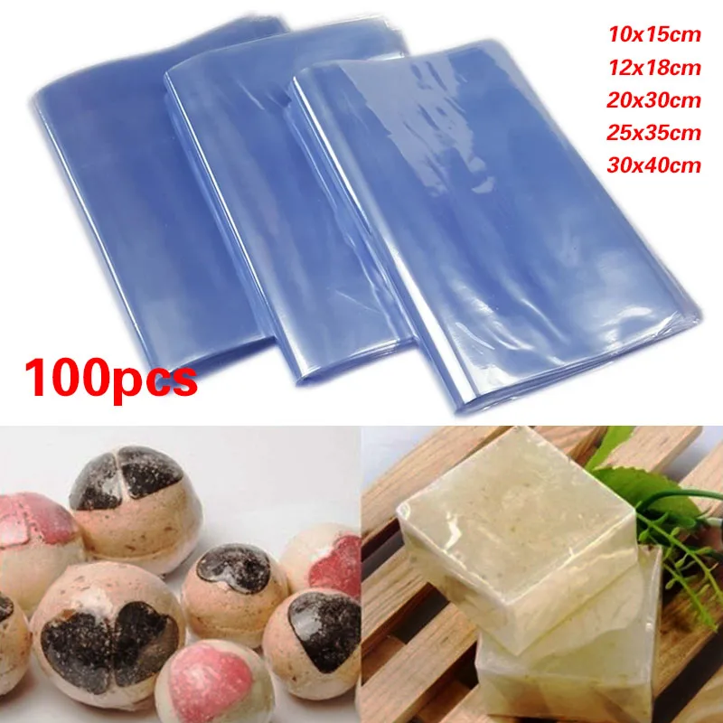 100PCS Heat Shrinkable Film Transparent Sealing Film Dustproof Anti